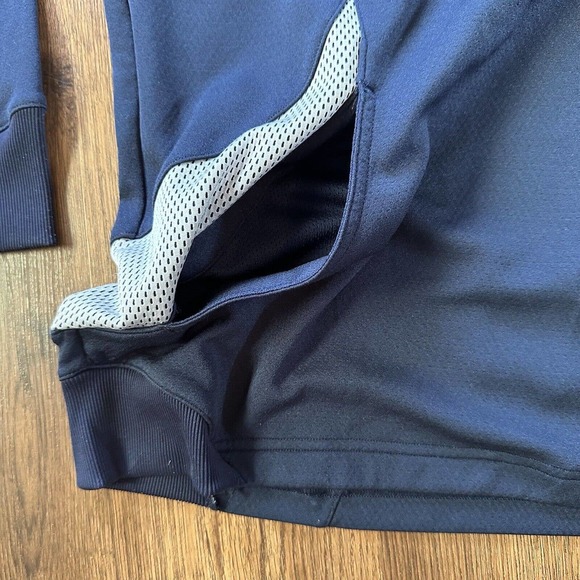 Under Armour Mens Hoodie Size Small Coldgear Navy Blue Pullover Football Active - Picture 4 of 12
